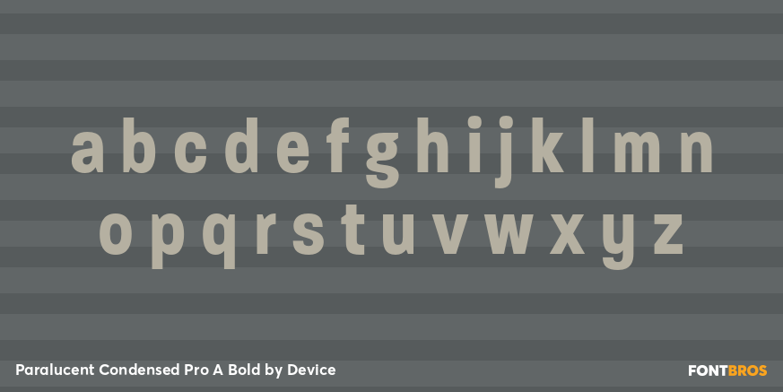 Paralucent Condensed Pro A Bold Font Poster #3