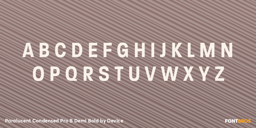 Paralucent Condensed Pro B Demi Bold Font Poster #2