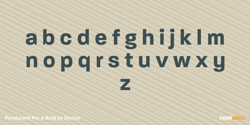 Paralucent Pro A Bold Font Poster #3