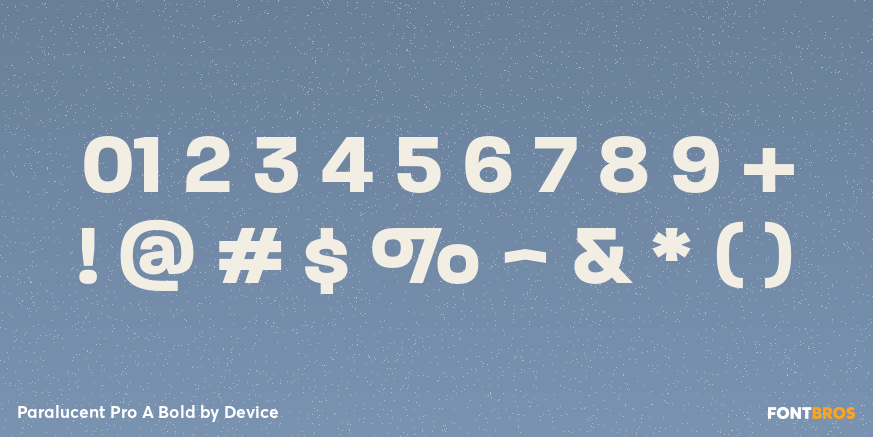 Paralucent Pro A Bold Font Poster #4