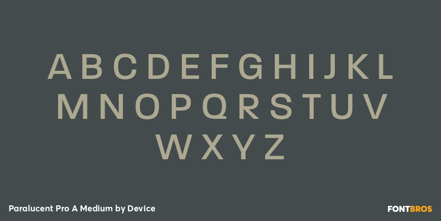 Paralucent Pro A Medium Font Poster #2