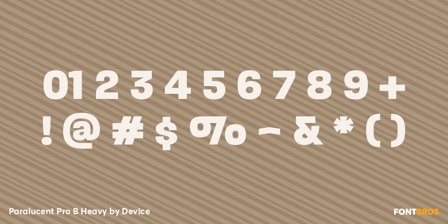 Paralucent Pro B Heavy Font Poster #1