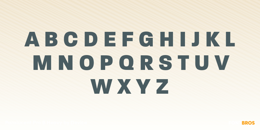 Paralucent Pro B Heavy Font Poster #1