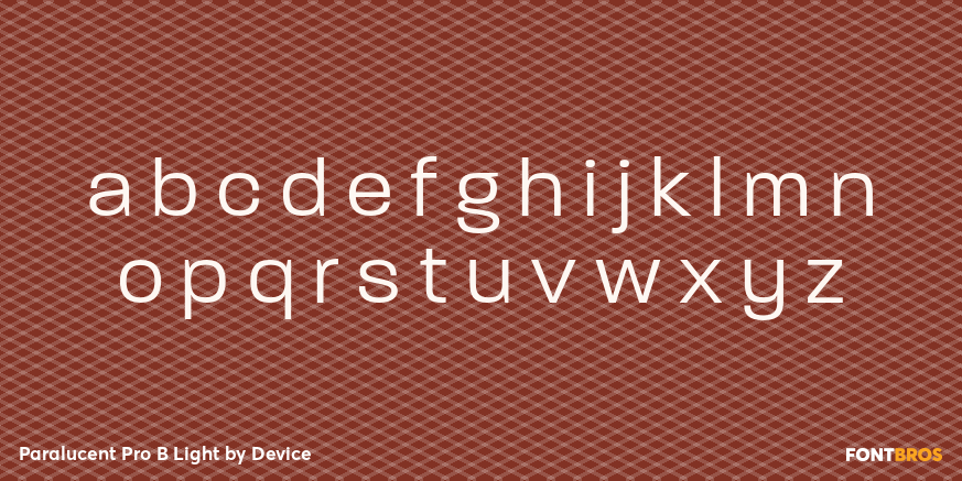 Paralucent Pro B Light Font Poster #3