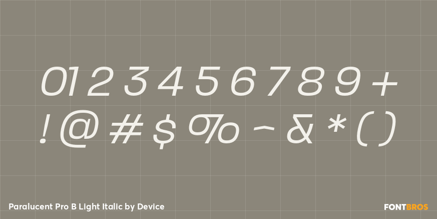 Paralucent Pro B Light Italic Font Poster #4