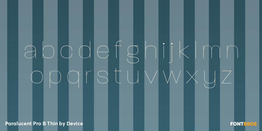 Paralucent Pro B Thin Font Poster #3