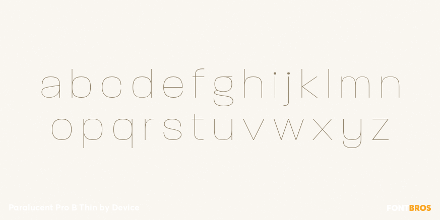 Paralucent Pro B Thin Font Poster #1