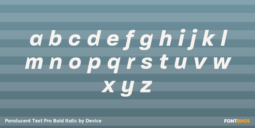 Paralucent Text Pro Bold Italic Font Poster #3