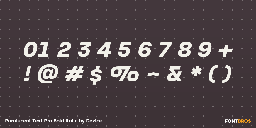 Paralucent Text Pro Bold Italic Font Poster #4