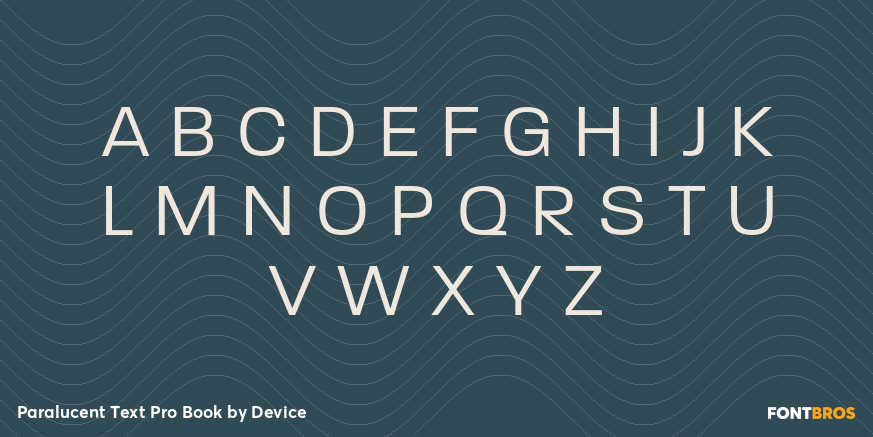 Paralucent Text Pro Book Font Poster #2