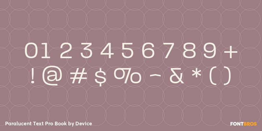 Paralucent Text Pro Book Font Poster #4