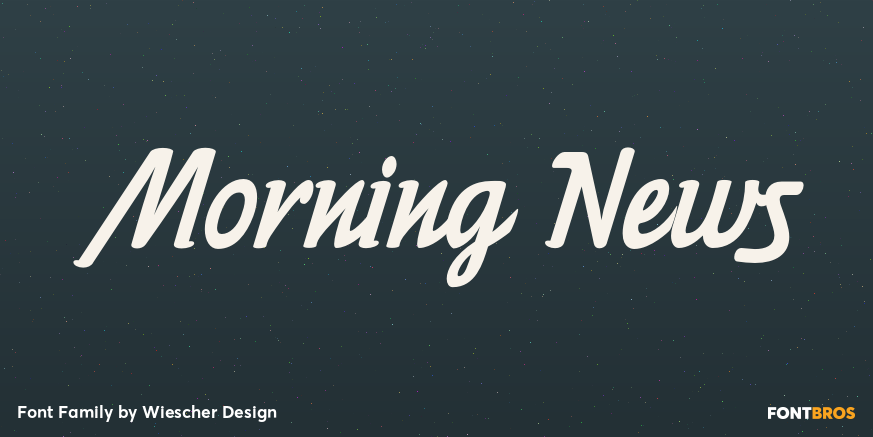 Morning News Font Poster