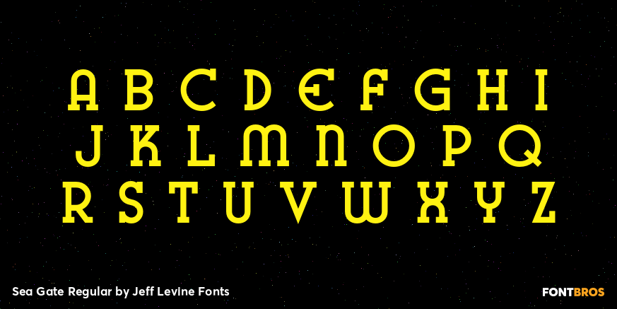 Sea Gate Regular Font Poster #3