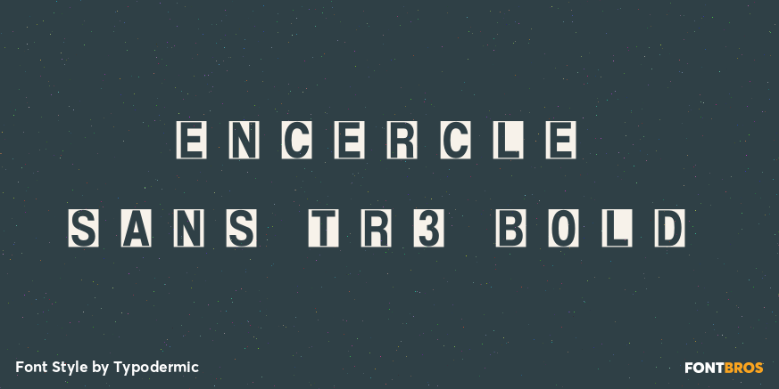 Encercle Sans TR3 Bold Poster
