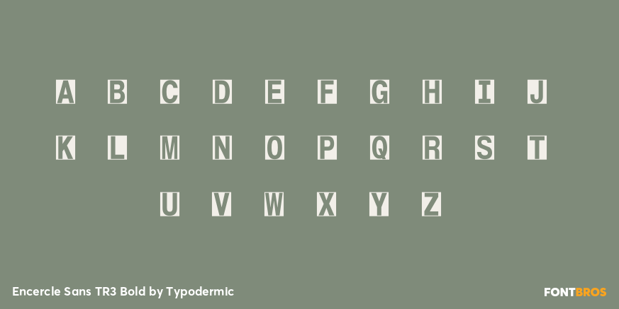 Encercle Sans TR3 Bold Font Poster #1