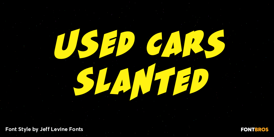 Used Cars Slanted Poster