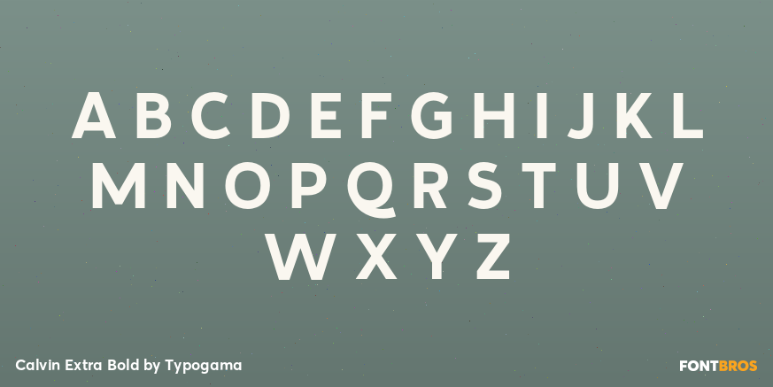 Calvin Extra Bold Font Poster #2
