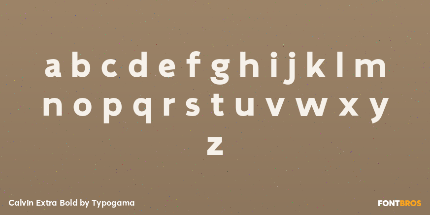 Calvin Extra Bold Font Poster #3