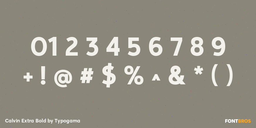 Calvin Extra Bold Font Poster #4