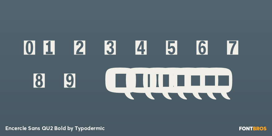 Encercle Sans QU2 Bold Font Poster #1