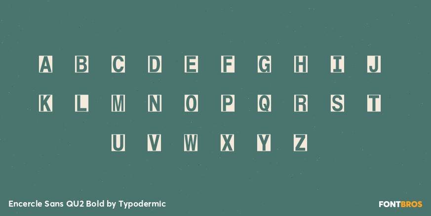 Encercle Sans QU2 Bold Font Poster #3