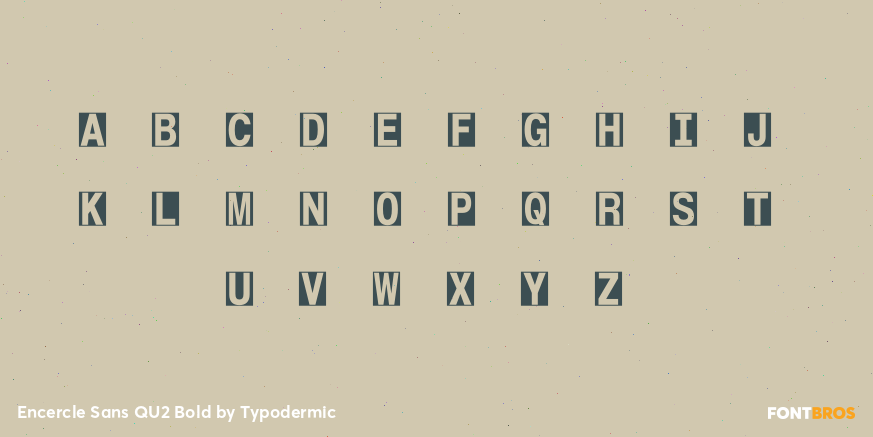 Encercle Sans QU2 Bold Font Poster #1