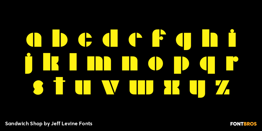 Sandwich Shop Font Poster #3