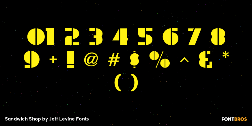 Sandwich Shop Font Poster #4