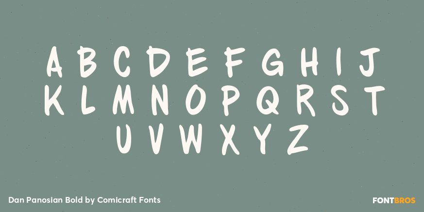 Dan Panosian Bold Font Poster #2
