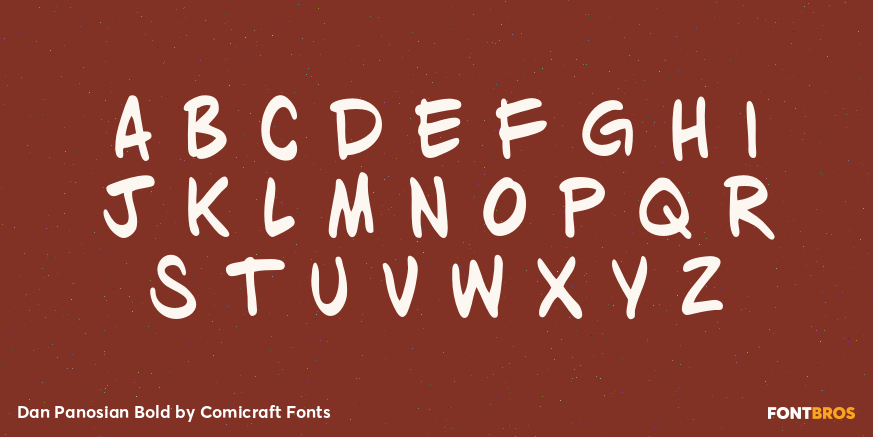Dan Panosian Bold Font Poster #3