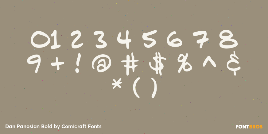 Dan Panosian Bold Font Poster #4