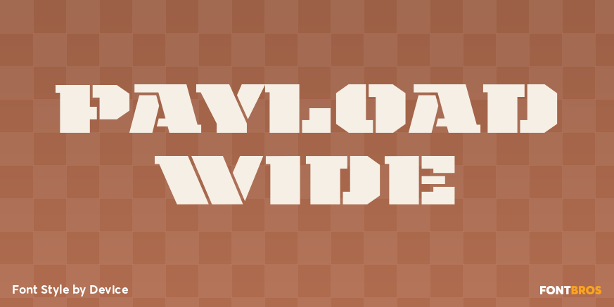 Payload Wide Font Poster #1