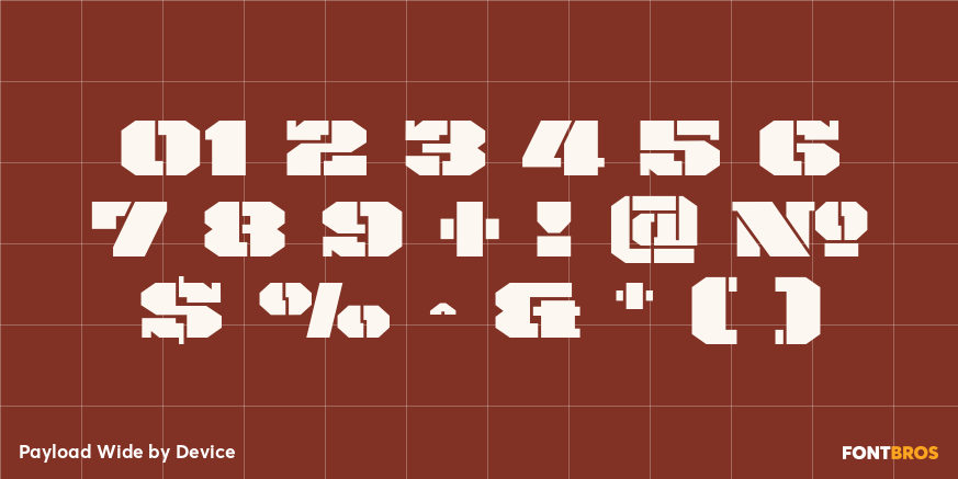 Payload Wide Font Poster #1