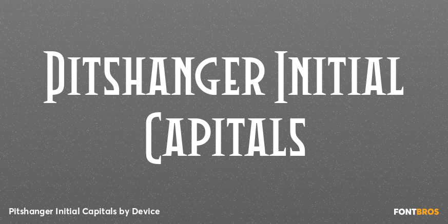 Pitshanger Initial Capitals Font Poster #1