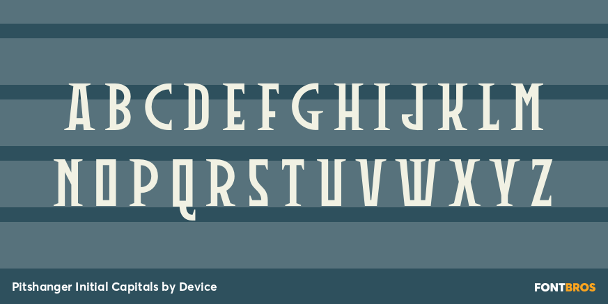 Pitshanger Initial Capitals Font Poster #3