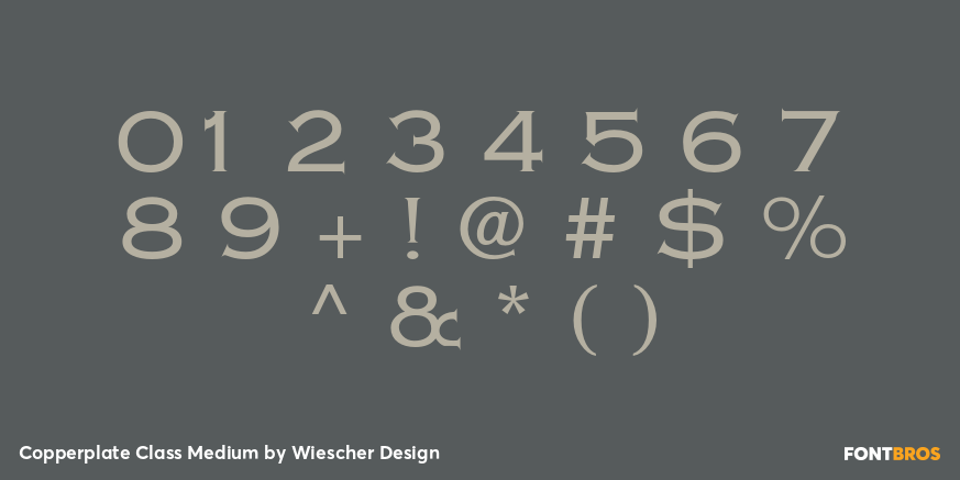 Copperplate Class Medium Font Poster #1