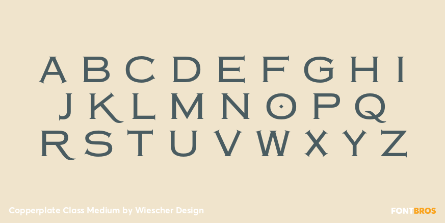 Copperplate Class Medium Font Poster #2