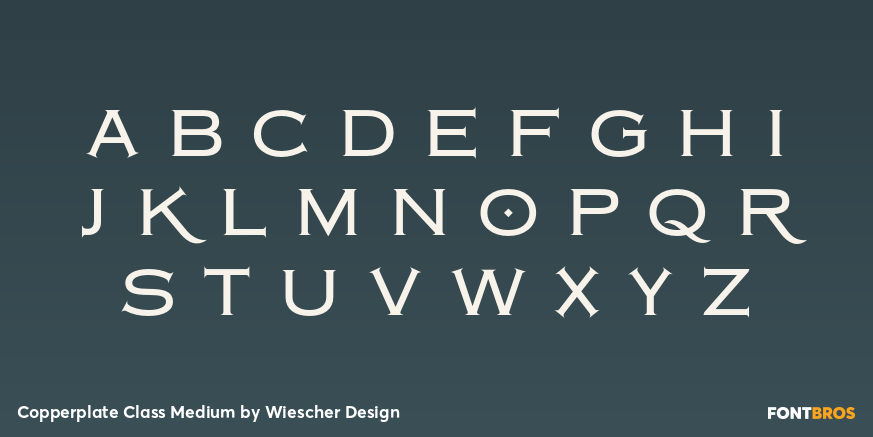 Copperplate Class Medium Font Poster #3