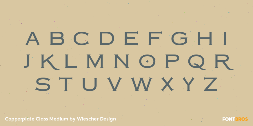 Copperplate Class Medium Font Poster #1
