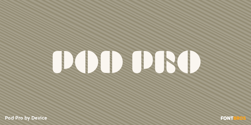 Pod Pro Font Poster
