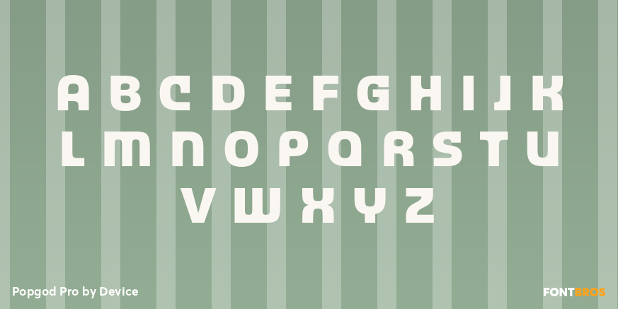 Popgod Pro Font Poster #2