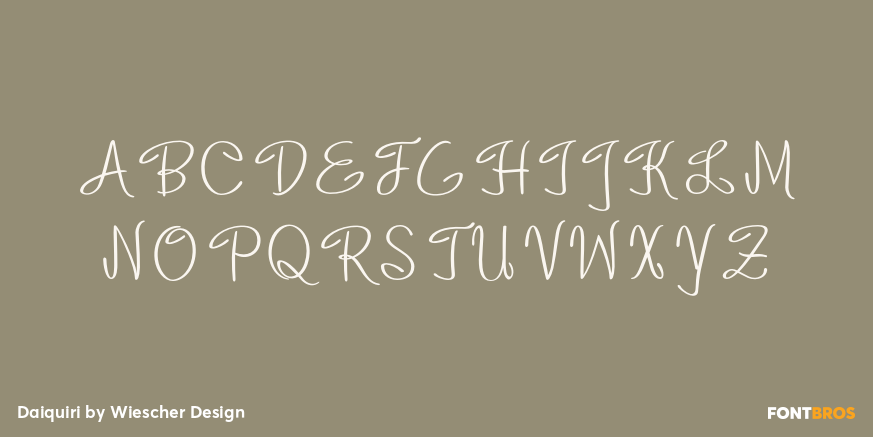 Daiquiri Font Poster #1