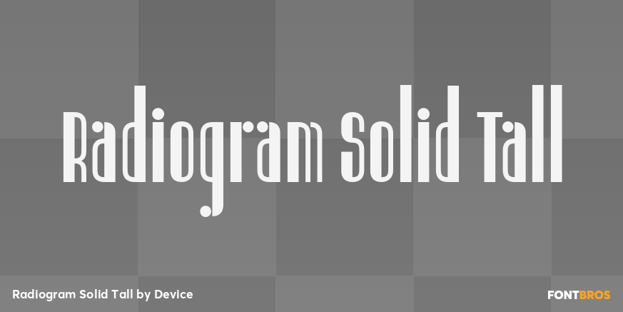 Radiogram Solid Tall Font Poster #1
