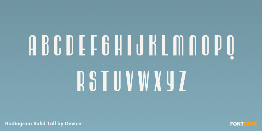 Radiogram Solid Tall Font Poster #2