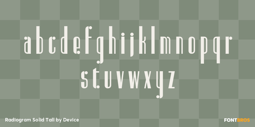 Radiogram Solid Tall Font Poster #3