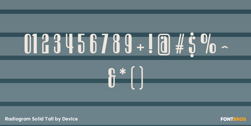 Radiogram Solid Tall Font Poster #4