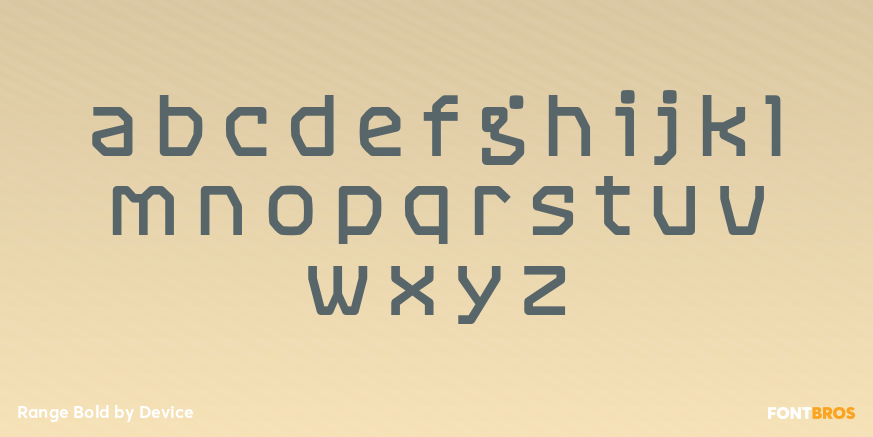 Range Bold Font Poster #3