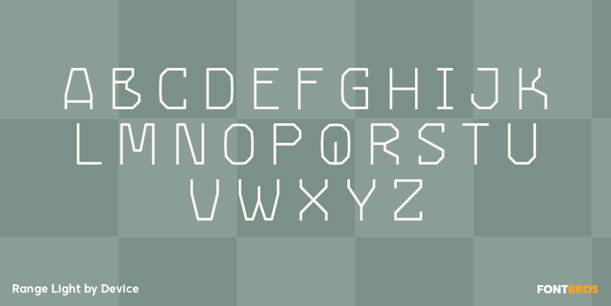 Range Light Font Poster #2