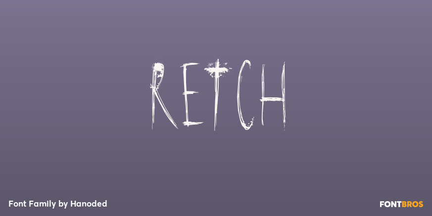 Retch Font Poster