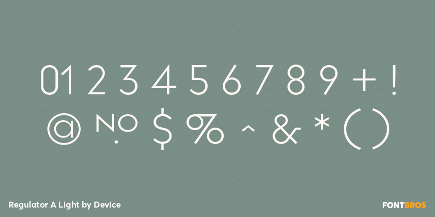 Regulator A Light Font Poster #4